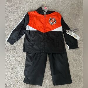 New Kids Track Suit Cincinnati Bengals Football Outfit Size 2T